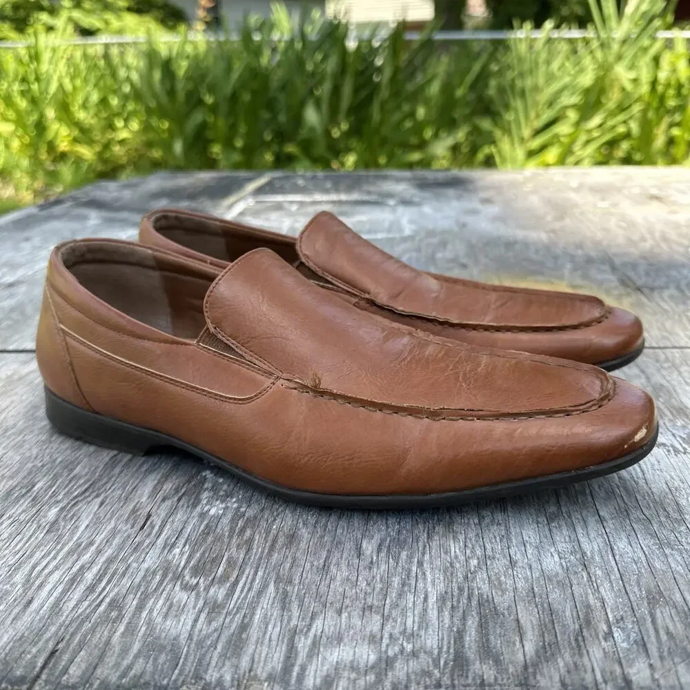 Giorgio Brutini Le Glove Driving Loafers Shoes Brown Men's Leather Size 10 995